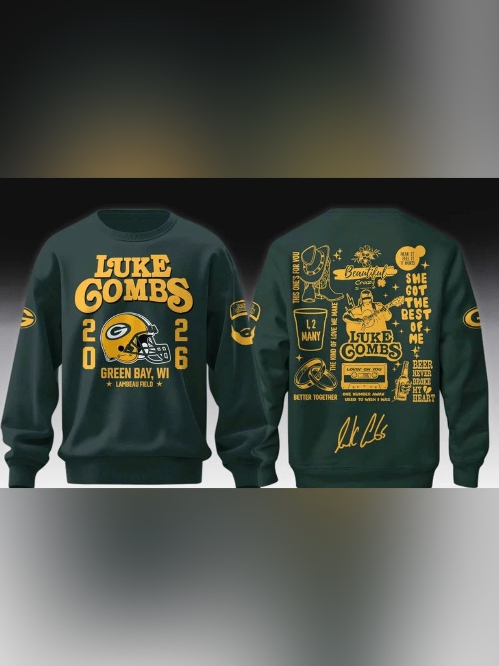 Luke Combs 2026 Tour Crewneck